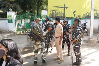 security-on-bjp-office-in-patna