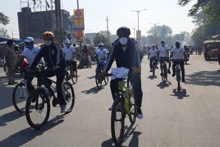 Cycle rally held under Ganga Utsav in Ramgarh