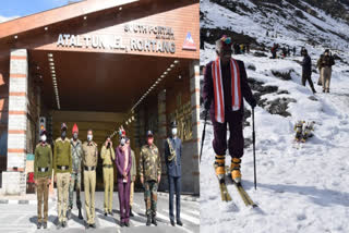 Governor Dattatreya visits "Atal Tunnel - Rohtang"