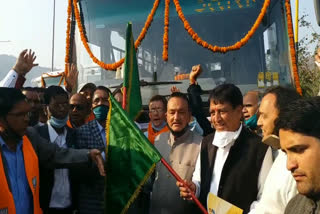 inaugration of roadways in pratapnagar tehri