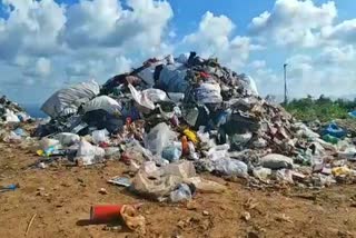 Wastage Dump At Stuwart Hills In Madikeri