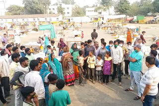 small businessmen protest