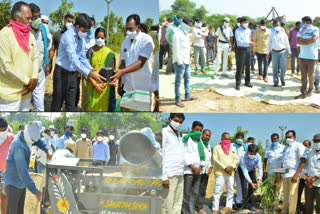 Farmers should dry grain in kallalu and in empty spaces - Collector