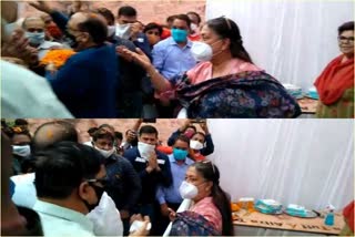 Vasundhara Raje reached Dholpur, वसुंधरा राजे धौलपुर पहुंची