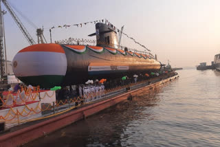 Indian Navy's fifth Scorpene class submarine Vagir launched