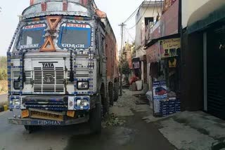 Truck accident on Yamunanagar Paonta Sahib National Highway