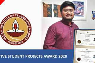 Innovative Student Projects Award 2020  IIT Madras fluid dynamics  PhD Scholar Indian National Academy of Engineering  Dr, Chandan Bose IIT Madras  ഇന്നോവേറ്റീവ് സ്റ്റുഡന്‍റ് പ്രോഡക്ട് അവാർഡ് ഡോ. ചന്ദൻ ബോസിന്  ഇന്നോവേറ്റീവ് സ്റ്റുഡന്‍റ് പ്രോഡക്ട് അവാർഡ്