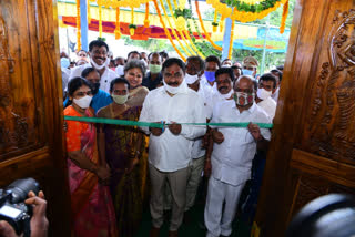 minister errabelli inaugurated rythu vedika at tegarajupalli in warangal rural district