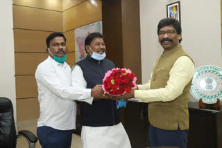 bandhu tirkey meets chief minister hemant soren