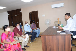 collector krishna aditya review with drda officers