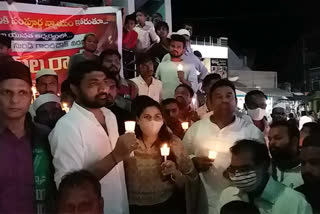 Candlelight rally in Nandyal