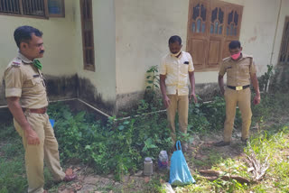 കണ്ണൂർ  വെടിമരുന്ന് പിടികൂടി  കണ്ണൂർ പെലീസ്  kannur  kannur police  ammunition seized