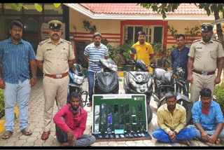 Bengaluru East Division Team arrested thieves
