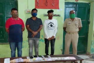 Gambling in the IPL final at Mayurbhanj, 3 arrested