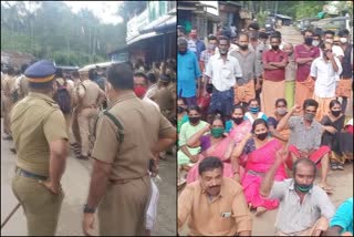 Idukki  kerala forest department  forest deaprtment evacuation  ഇടുക്കി  കേരള വനംവകുപ്പ്  വനംവകുപ്പ് ഒഴിപ്പിക്കൽ  മച്ചിപ്ലാവ് ഫോറസ്റ്റ് സ്‌റ്റേഷന്‍  കുരിശുപാറ മേഖല  കുരിശുപാറ കോട്ടപ്പാറ മേഖല  കൃഷിദേഹണ്ഡങ്ങള്‍ വെട്ടിനശിപ്പിക്കാന്‍ ശ്രമിക്കുന്നു