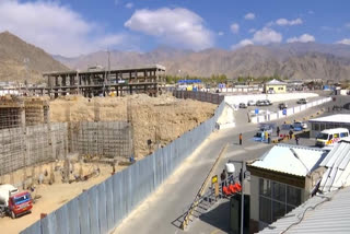 Under construction terminal of Leh airport