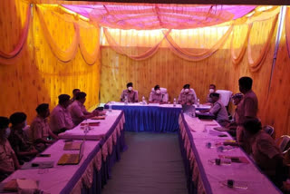 DIG meeting with SP of three district in Gumla