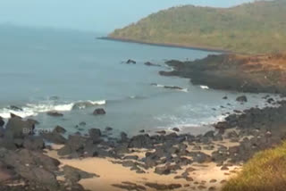 Rare Black Sand Beach of Karwar