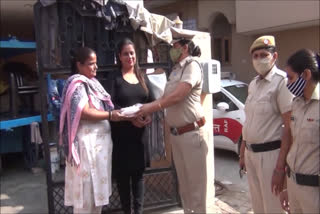 Women police awareness campaign on Durga Shakti app in palwal