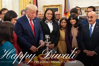 अमेरिका के राष्ट्रपति डोनाल्ड ट्रंप ने दीपावली की शुभकामनाएं दी
