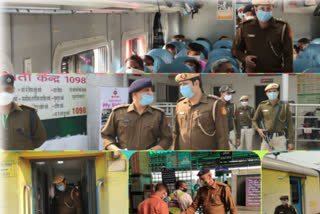 Nizamuddin GRP and RPF team doing conscious work with Corona