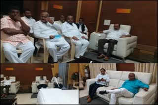 belgavi: bjp leaders meeting on the topic of dcc bank election