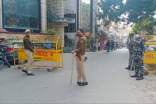 tight security arrangements in mehrauli market on occasion of Deepawali