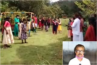 ashokan master teaching poor children  kannur latest news  adivasi issue latest news  teachers day news  അധ്യാപക ദിനം  കണ്ണൂര്‍ വാര്‍ത്തകള്‍  മാതൃക അധ്യാപകൻ  അശോകൻ മാസ്‌റ്റര്‍