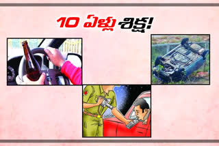 cause of drunk and drive reason increasing accidents in Hyderabad