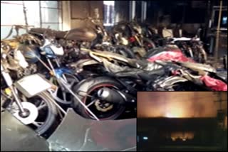 lot of bikes are burned due to short cir cute