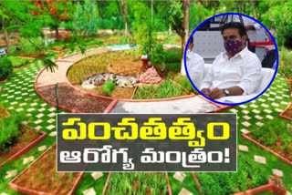 ktr inaugurated panchathathva park