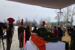 Wreath laying ceremony of BSF soldier held in Srinagar