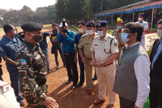 police officers honored on jharkhand foundation day in ranchi