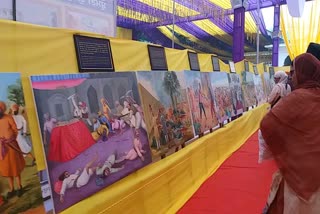 A workshop for painters to illustrate Sikh history