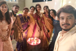 Celebrating Diwali of Kannada Television Artists