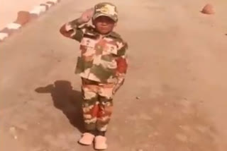 ITBP  5-year-old Ladakh boy saluting jawans  Nawang Namgyal  Ladakh  ഐടിബിപി  ഇന്തോ-ടിബറ്റൻ ബോർഡർ പൊലീസ്  നവാങ് നംഗ്യാൽ  ന്യൂഡൽഹി  ലഡാക്ക്