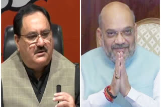 Shah and Nadda to attend oath-taking ceremony of Nitish Kumar Bihar election 2020 Bihar polls 2020 oath-taking ceremony of Nitish Kumar நிதிஷ் குமார் பதவியேற்பு நிதிஷ் குமார் பிகார் அமித் ஷா Shah, Nadda to attend oath-taking ceremony