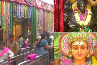 bejawada-kanaka durgamma-temples-decoration with two lakhs bangles