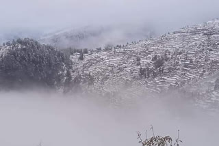 First snowfall of 2020 in Rampur