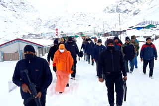 heavy snowfall in Uttarakhand