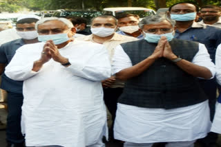 Nitish Kumar along with Sushil Modi