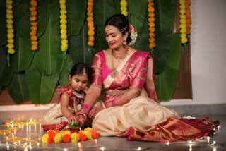 Shwetha Srivatsav Photoshoot with Daughter