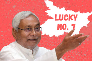 Lucky number '7' keeps Nitish Kumar shining