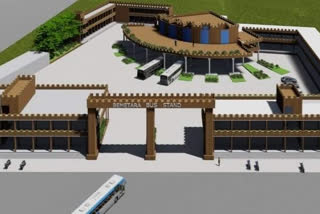 hitech bus stand model ready in bemetra