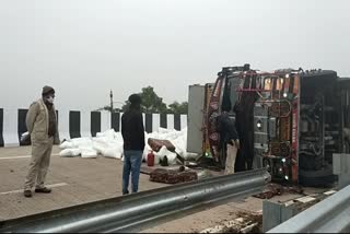 Accident on lalsot bypass culvert