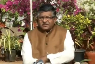 Union Minister Ravi Shankar Prasad