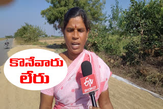 Farmers demand govt to small paddy with minimum sale price in yadaydri bhuvanagiri dist