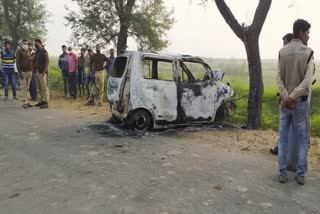 road accident in prayagraj