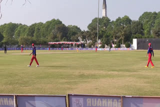 delhi cricketers team defeated punjab hoshiarpur sabi team in ganaur premium league