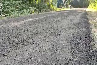 allegetion of Corruption in Road making in moran dibrugarh assam etv bharat news